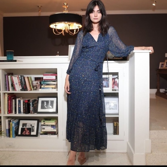 KARINA GRIMALDI eliza Maxi Dress In Navy revolve $328 boho formal party spring - Picture 2 of 7